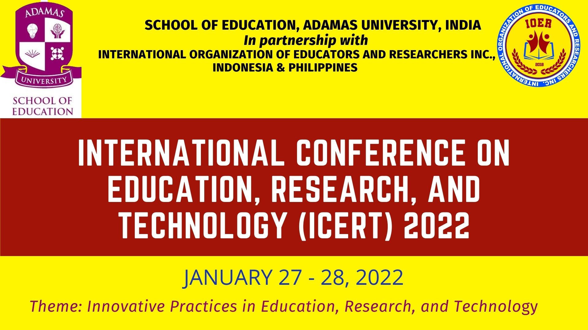 International Conference on Education, Research and Technology (ICERT ...